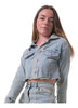 Chaqueta Jacket Acid Wash Clásica Doux Denim De Estilo Retro