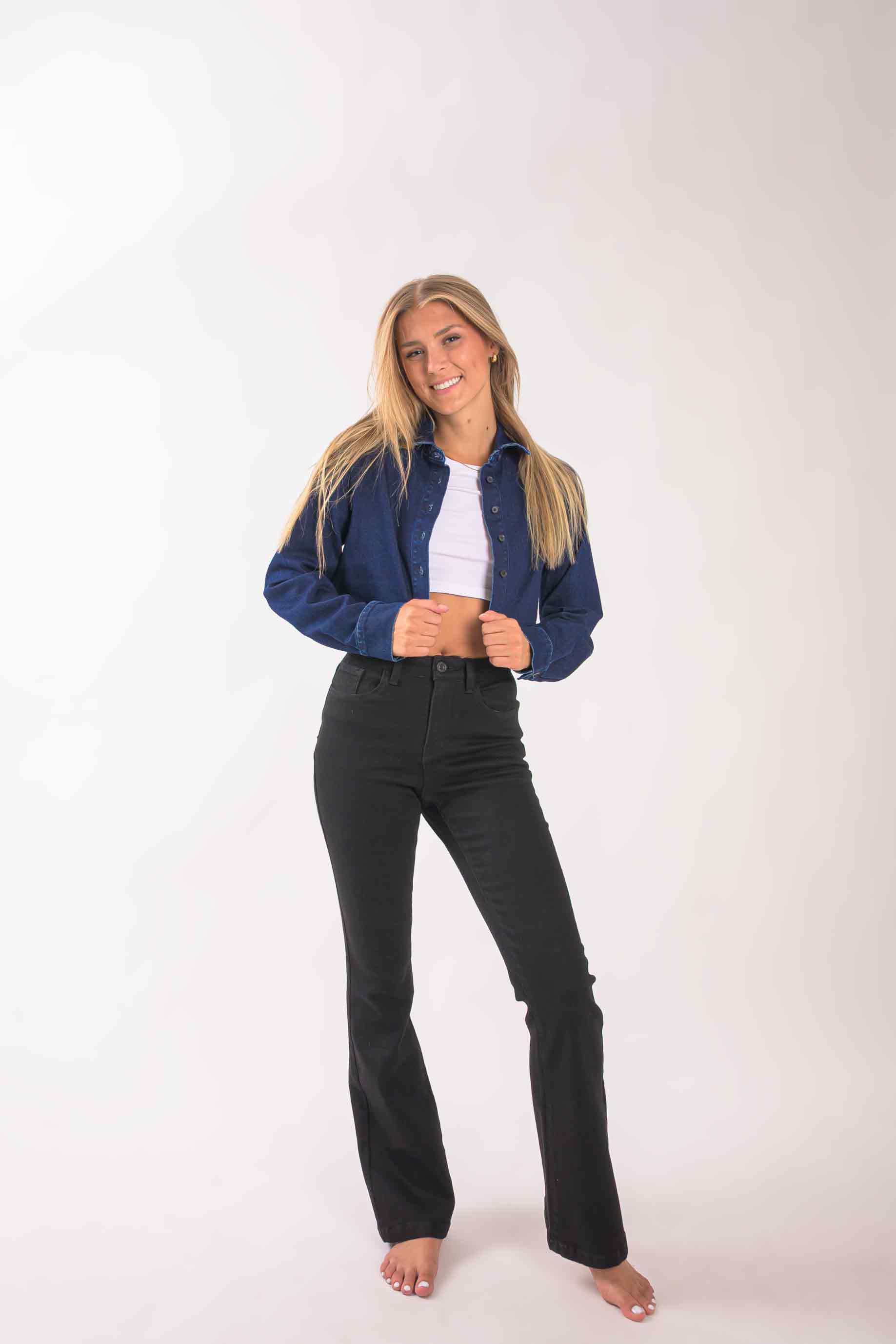 Pantalón flare black