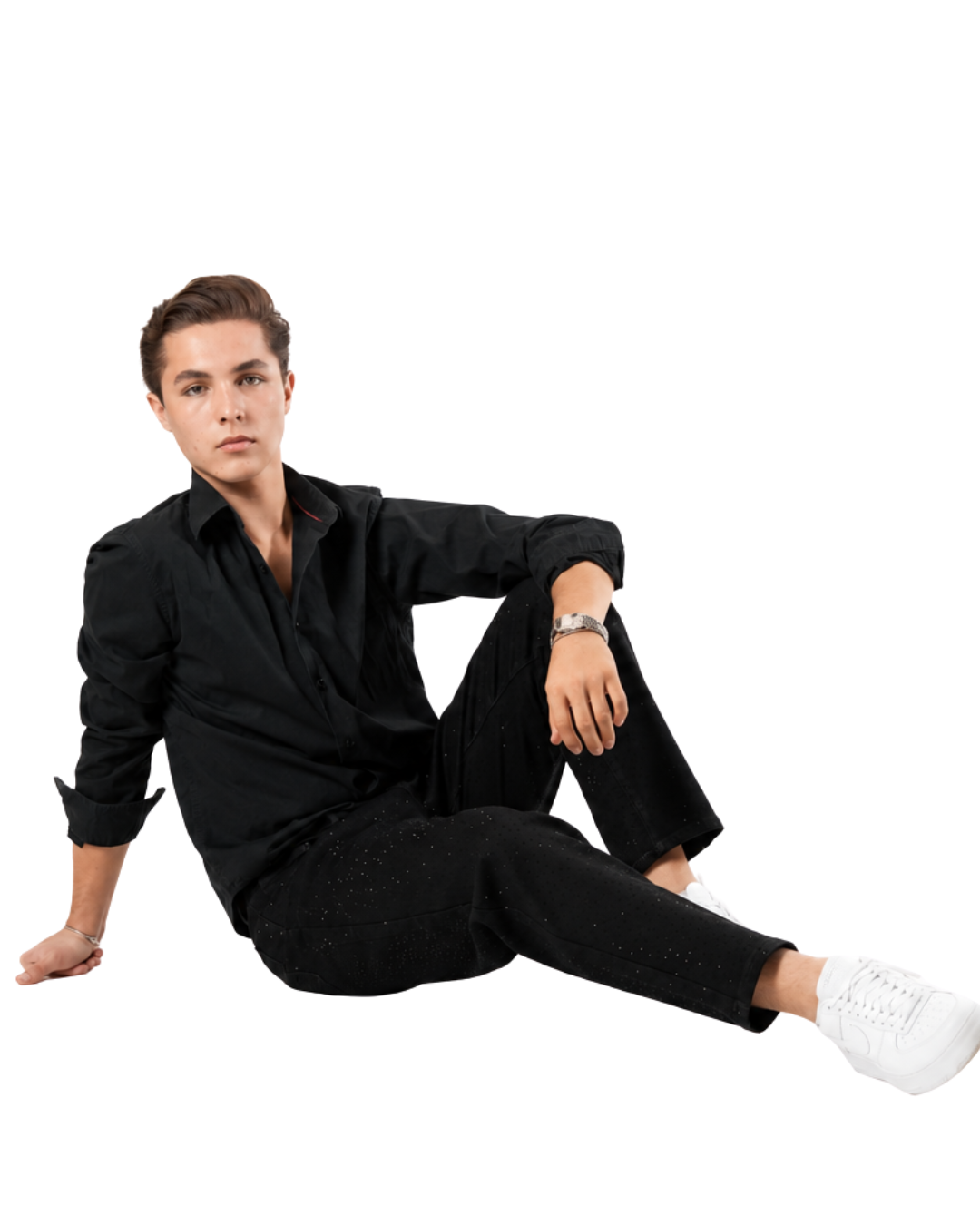 Pantalon de hombre DXM020-BLACK