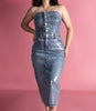 Vestido Mezclilla Azul Foil Denim