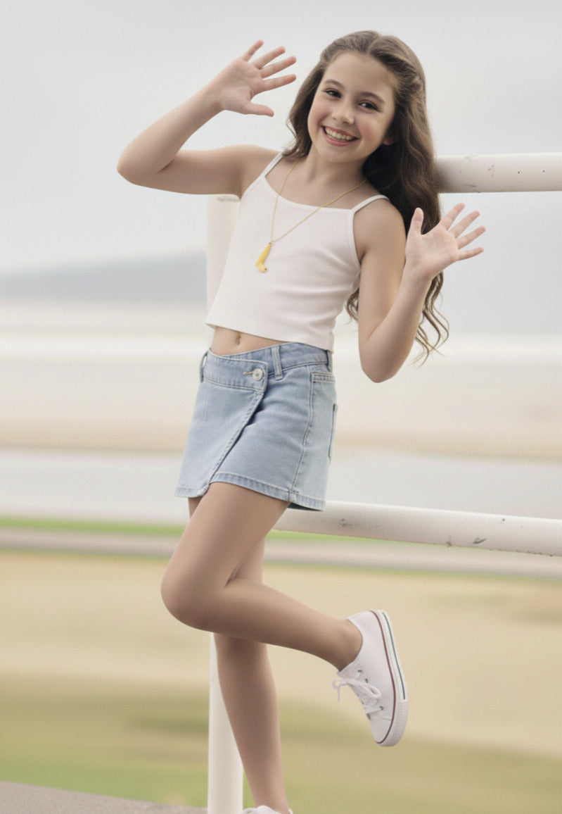 Short falda cintura cruzada kids