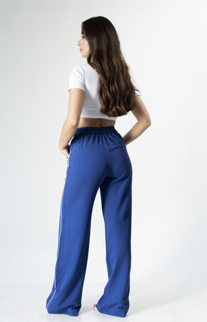 Pantalon de vestir navy para mujer vista trasera