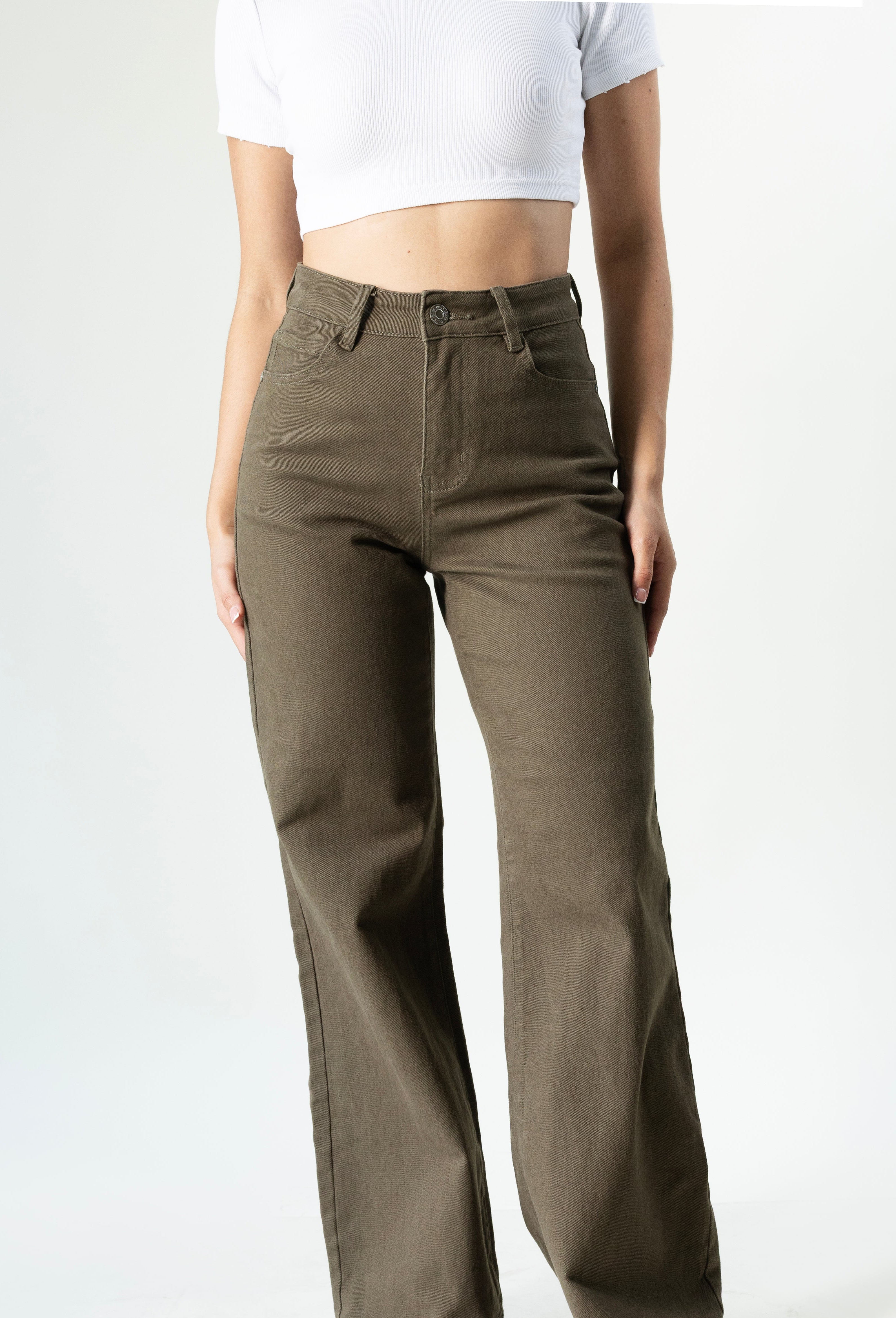 Pantalon wide leg sage para mujer de pierna amplia